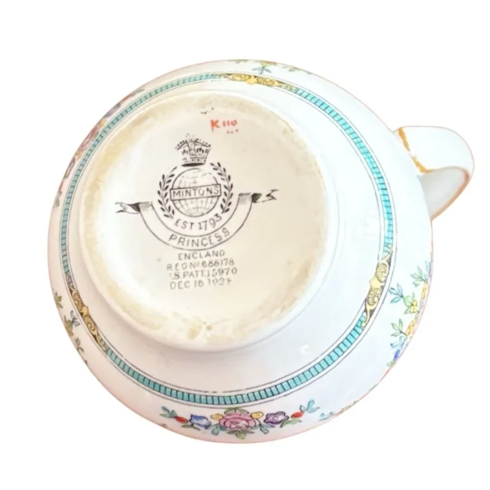 Minton Princess Pink Flower Creamer Mini 2 7/8